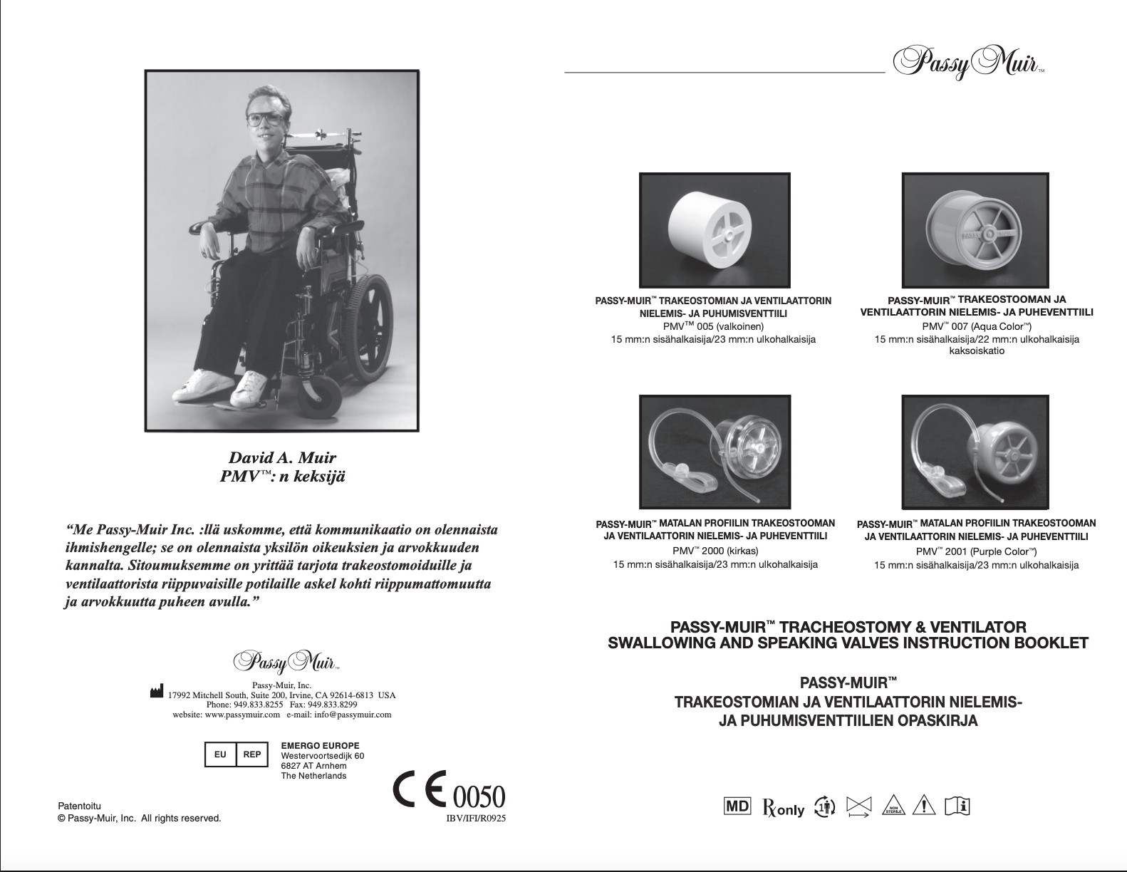 instruction booklet Finnish